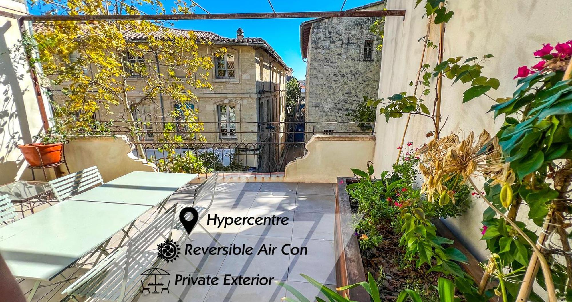 아비뇽 Ac - Private Exterior - Duplex Quartier Des Artistes 아파트 외부 사진